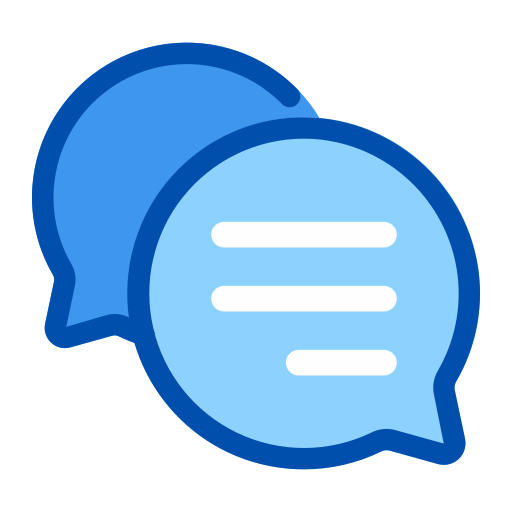 bubble chat Generic Blue icon