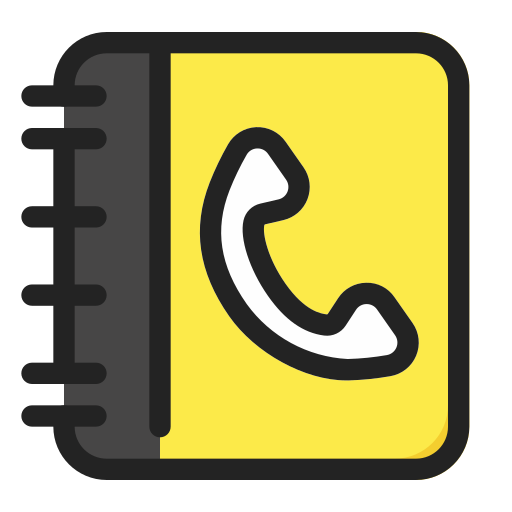 telefoonboek Generic Outline Color icoon