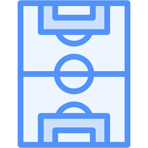 サッカー競技場 Generic Blue icon
