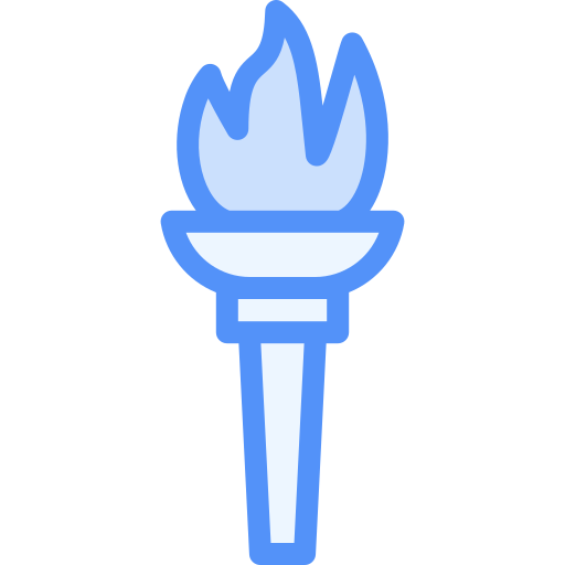 Olympic flame Generic Blue icon