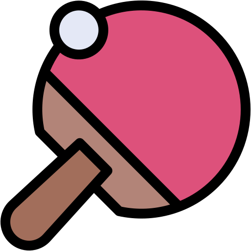 Ping Pong Generic Outline Color icon