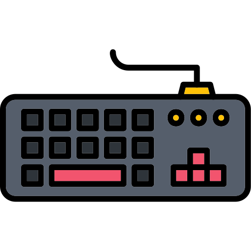 tastiera Generic Outline Color icona