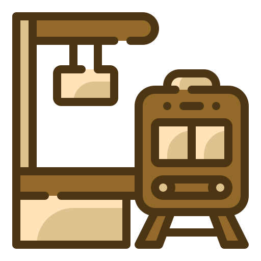 Train station Generic Outline Color icon