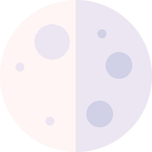 luna llena Basic Rounded Flat icono
