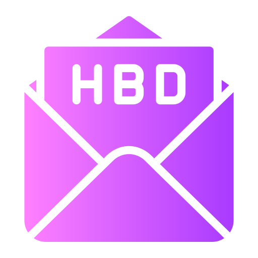 Birthday card Generic Flat Gradient icon