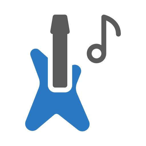 guitarra electrica Generic Blue icono