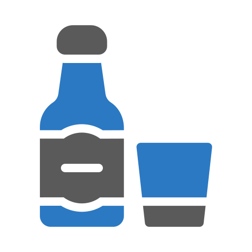 garrafa de vinho Generic Blue Ícone
