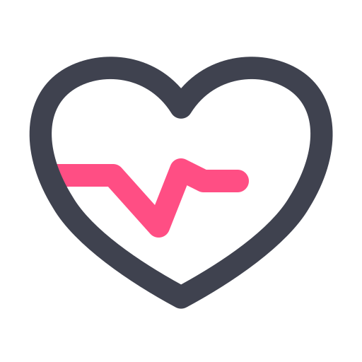 Heart beat Generic Outline Color icon