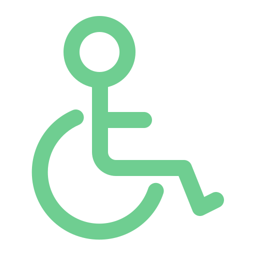 Wheelchair Generic Simple Colors icon