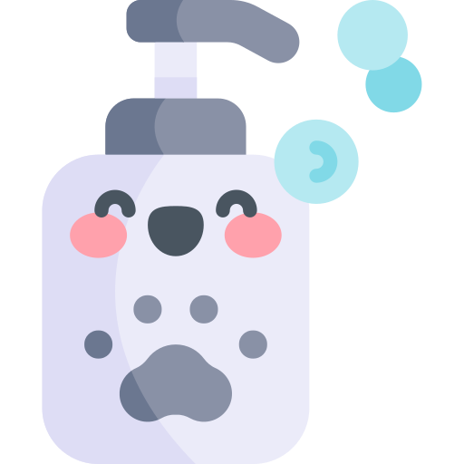 shampoo per animali domestici Kawaii Flat icona