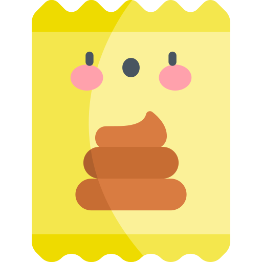 Poop bag Kawaii Flat icon