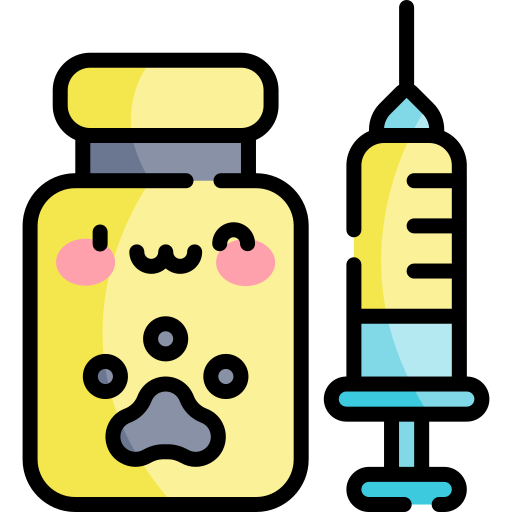 szczepionka Kawaii Lineal color ikona