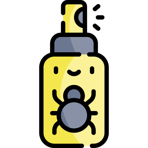 spray na owady Kawaii Lineal color ikona