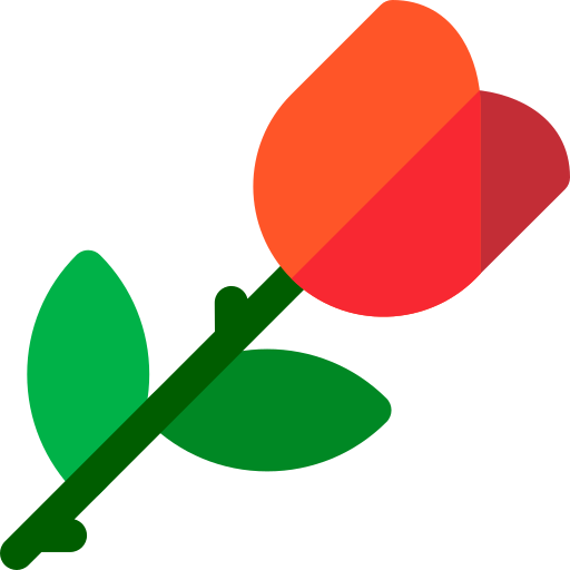 róża Basic Rounded Flat ikona