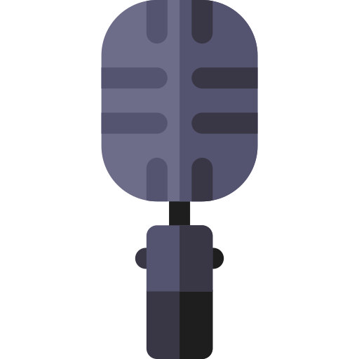 mikrofon Basic Rounded Flat icon