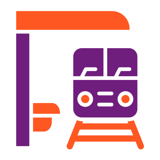 Andén de tren Generic Flat icono