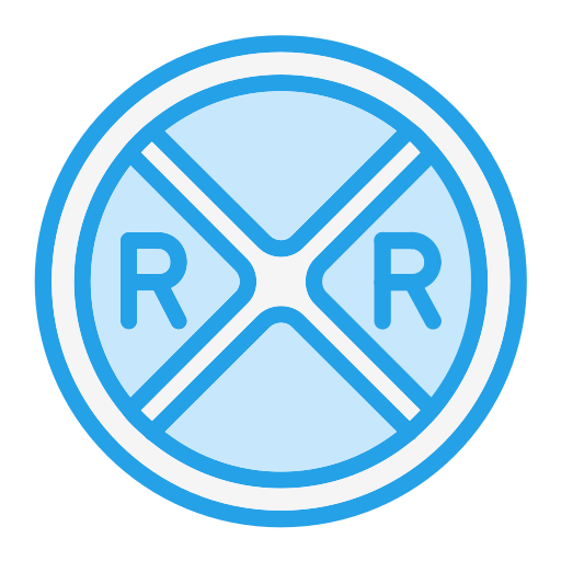 De ferrocarril Generic Blue icono