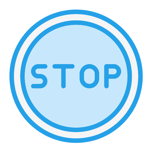 Stop Generic Blue icon