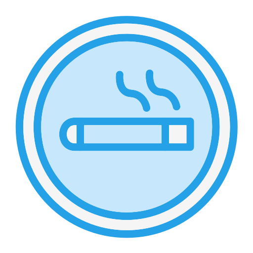 Smoking area Generic Blue icon