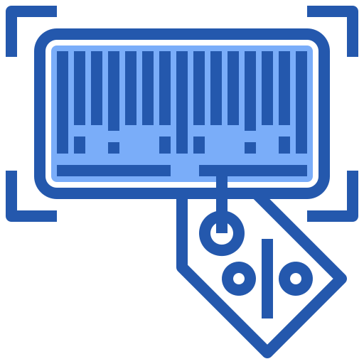 barcode Generic Blue icon