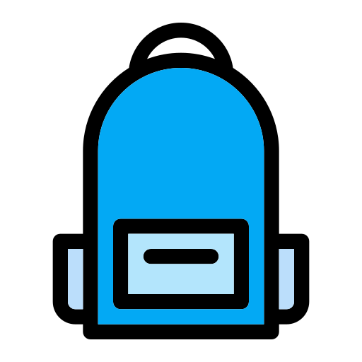 Backpack Generic Outline Color icon