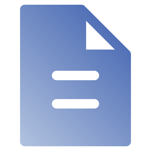 documento Generic Flat Gradient icono