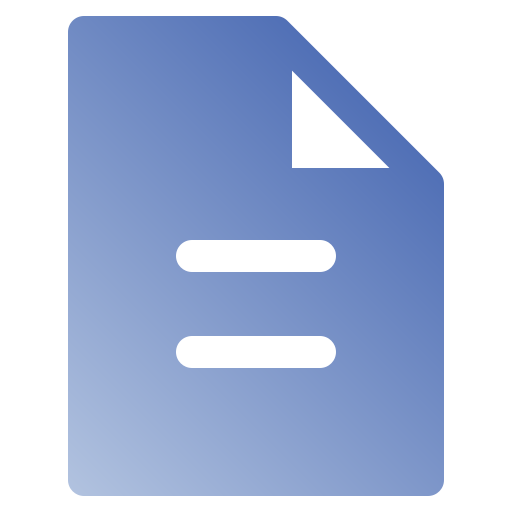 Document Generic Flat Gradient icon