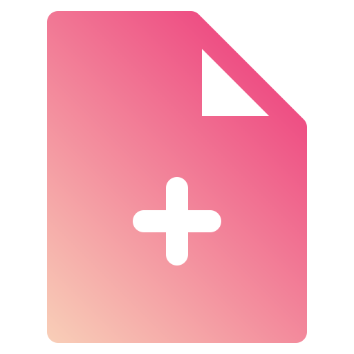 nieuw document Generic Flat Gradient icoon