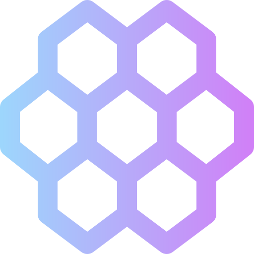 Honeycomb Super Basic Rounded Gradient icon