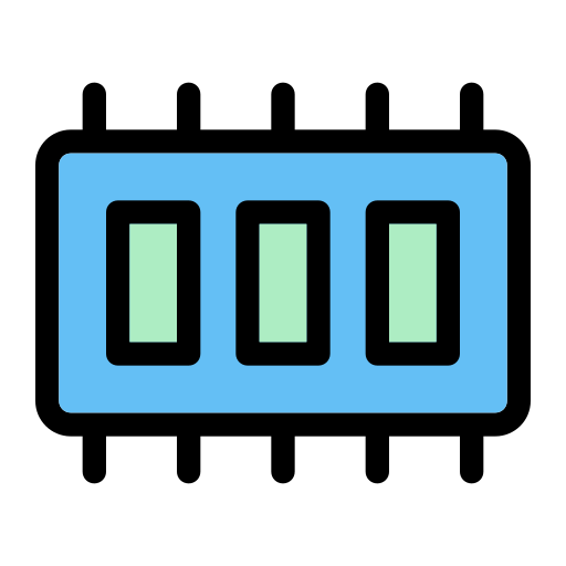 마이크로 프로세서 Generic Outline Color icon