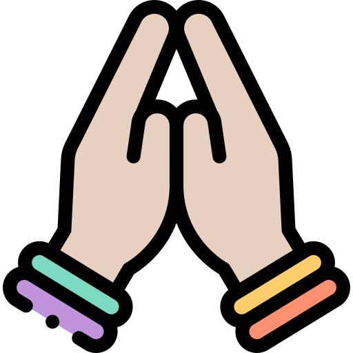 祈る Detailed Rounded Lineal color icon