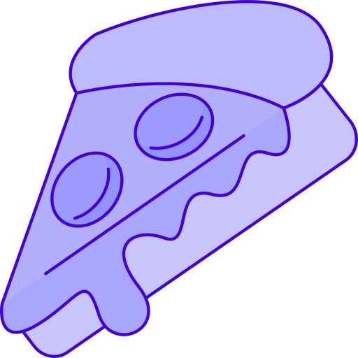 Пицца Generic Thin Outline Color иконка