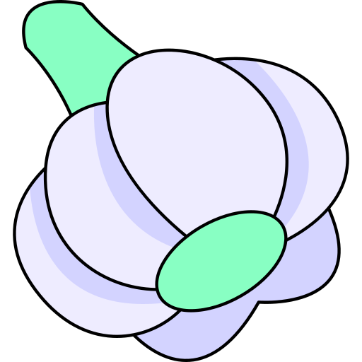 Garlic Generic Thin Outline Color icon