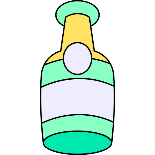 шампанское Generic Thin Outline Color иконка