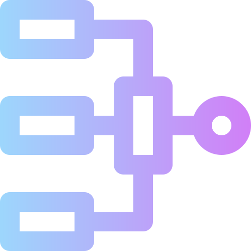 software development Super Basic Rounded Gradient Icône