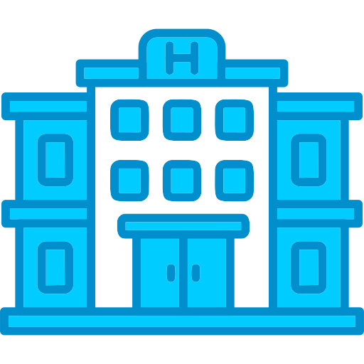病院 Generic Blue icon