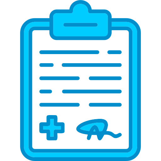Diagnosis Generic Blue icon