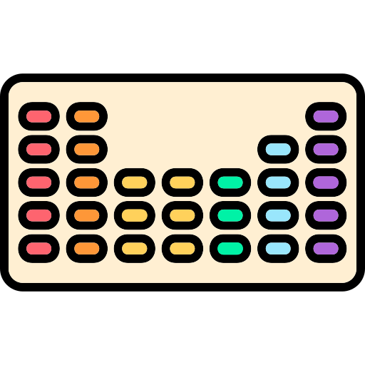 tavola periodica Generic Outline Color icona