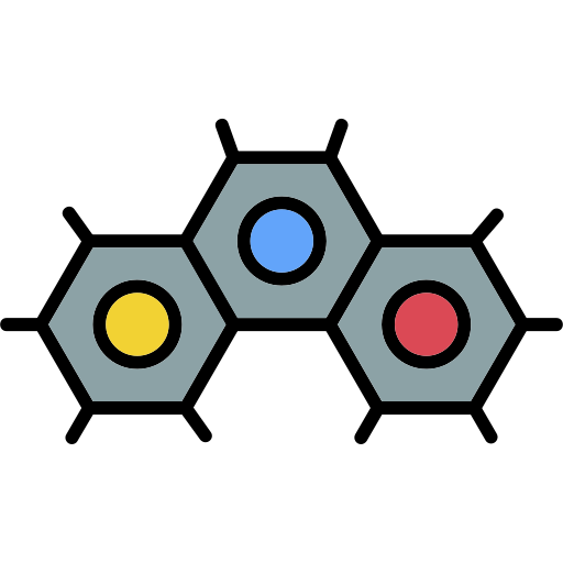 뉴클레오티드 Generic Outline Color icon