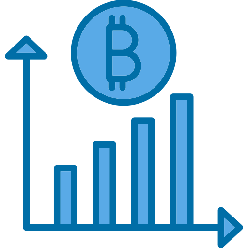 cryptocurrency Generic Blue Ícone