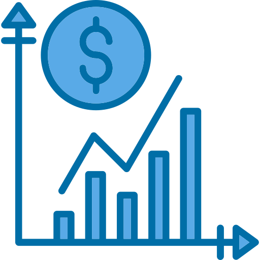 inkomsten Generic Blue icoon
