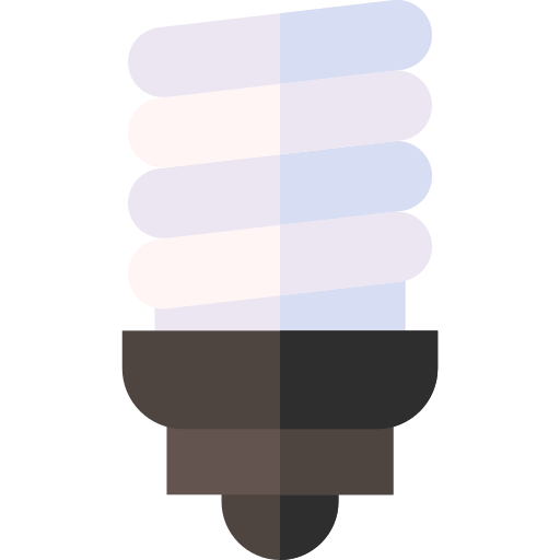 Light bulb Basic Straight Flat icon