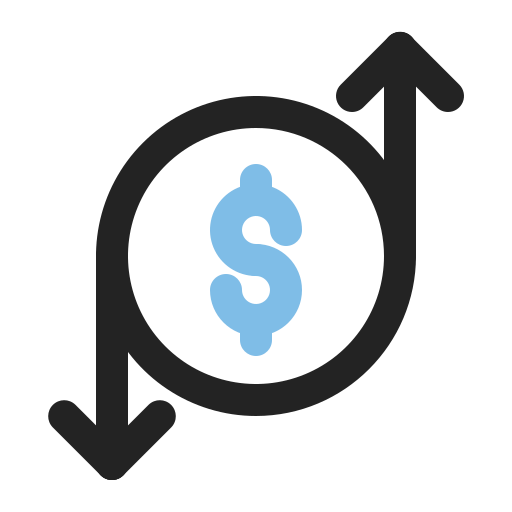 transferencia de dinero Generic Outline Color icono