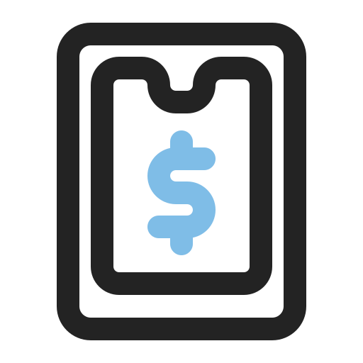 denaro digitale Generic Outline Color icona