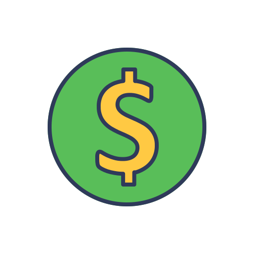 dólar Generic Outline Color icono