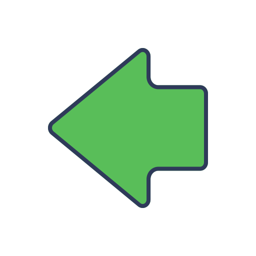 botón de flecha Generic Outline Color icono