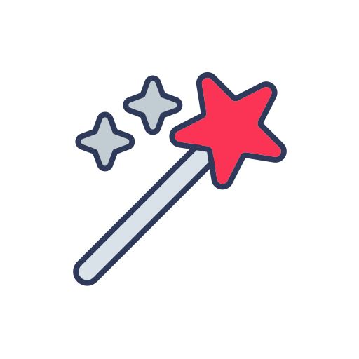 마법의 지팡이 Generic Outline Color icon