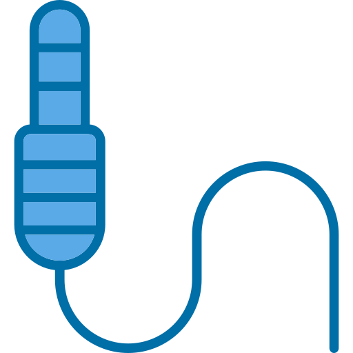 conector de audio Generic Blue icono