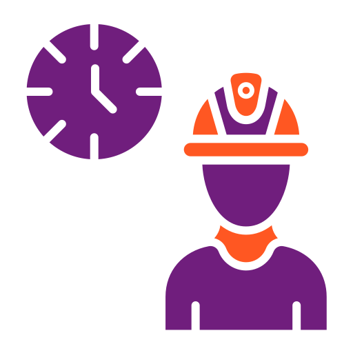 Рабочие часы Generic Flat иконка