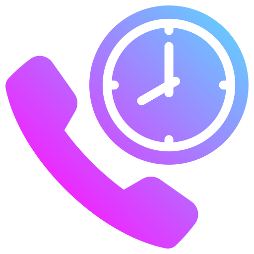 Time call Generic Flat Gradient icon